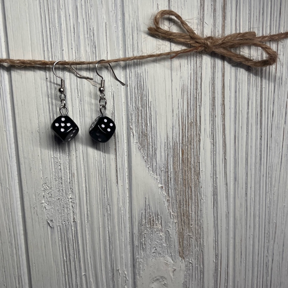Dice earrings